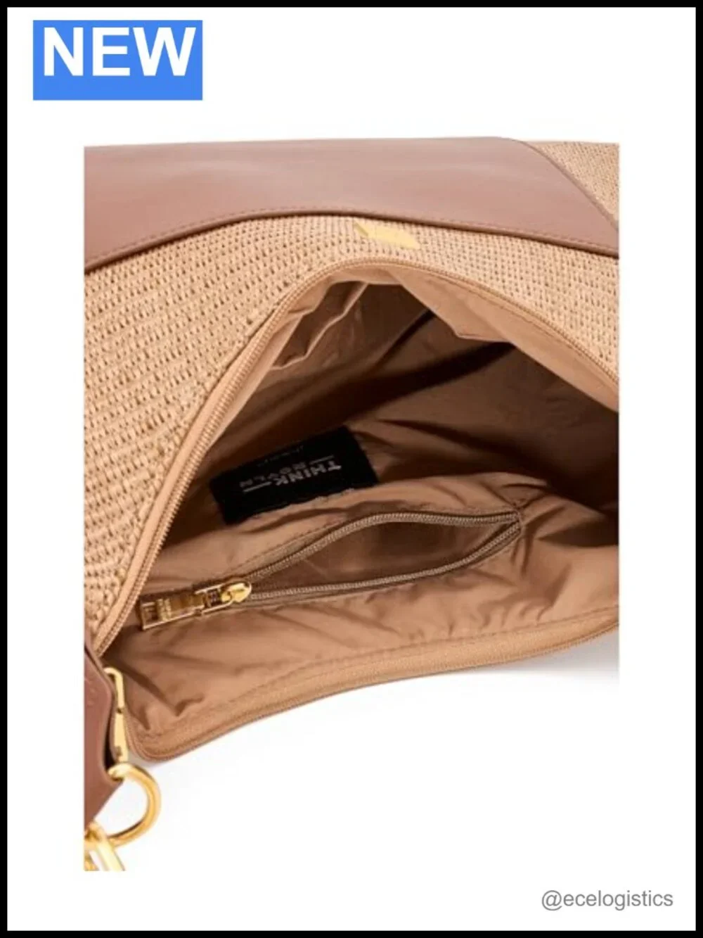 Oversized Hobo Satchel Bag Raffia Leather Top Handle Crossbody